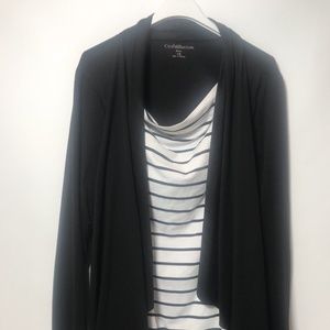 CROFT&BARROW WOMEN'S 1X PLUS SIZE LONG SLEEVE TWIN